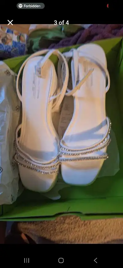 White heels size 10.5, View more
