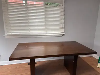 Solid Wood Dining Table with 4 Chairs – $300 or best offer, View more