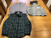 BOYS SWEATERS AND BUTTON DOWN LONG SLEEVE SHIRT