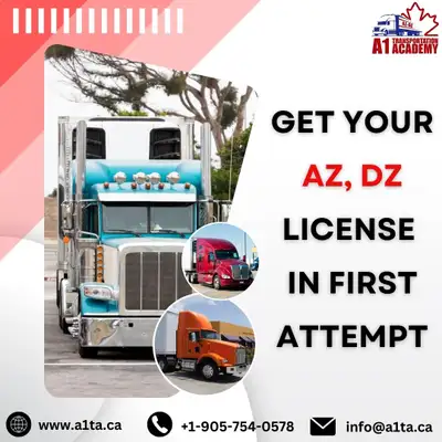 AZ License Training Brampton – Start Immediately | $3500 All-Inclusive Become a professional truck d...