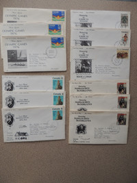 Lot of twelve (12) 1975 Canadian First Day Covers