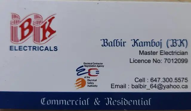 Master Electrician Pl Call or Text at 647-300-5575