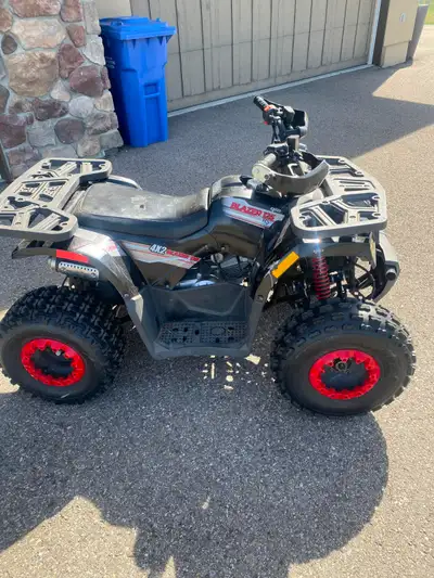All Run good excellent for kids Black Gio $700 Blue 110 cc $600 red motorcycle $600