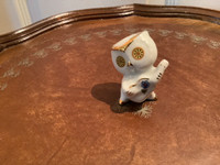 Sweet Vintage Limoges Hand Painted Porcelain/Ceramic Mini Owl