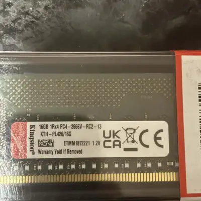 Kingston 16GB DDR4 SDRAM Memory Module (KTH-PL426/16G) (2x8gb), View more