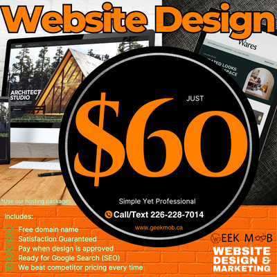 Web Design/Small Business Website & SEO  - Toronto, View more