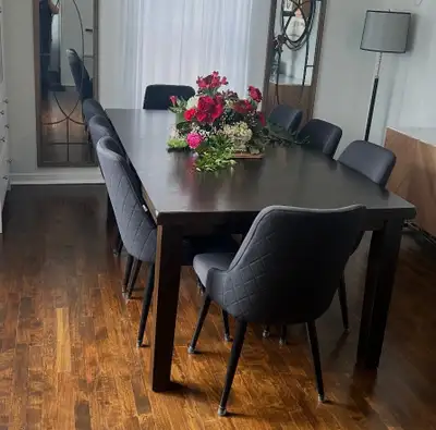 Beautiful Dining Room Set – Table & 8 Chairs (Perfect Condition), View more