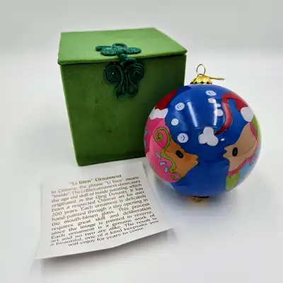 Pier 1 Li Bien Merry Fishmas Fish Hand Painted Christmas Ball Or, View more