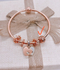 Pandora rose gold charm