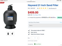 Sand Filter for Above Ground Pool