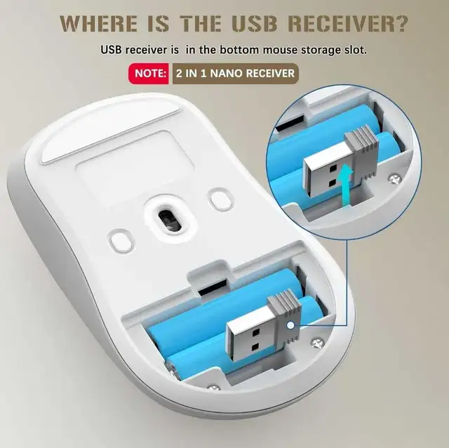 Wireless Keyboard and Mouse - Full-Sized Ergonomic Keyboa in Mice, Keyboards & Webcams in Markham / York Region - Image 4