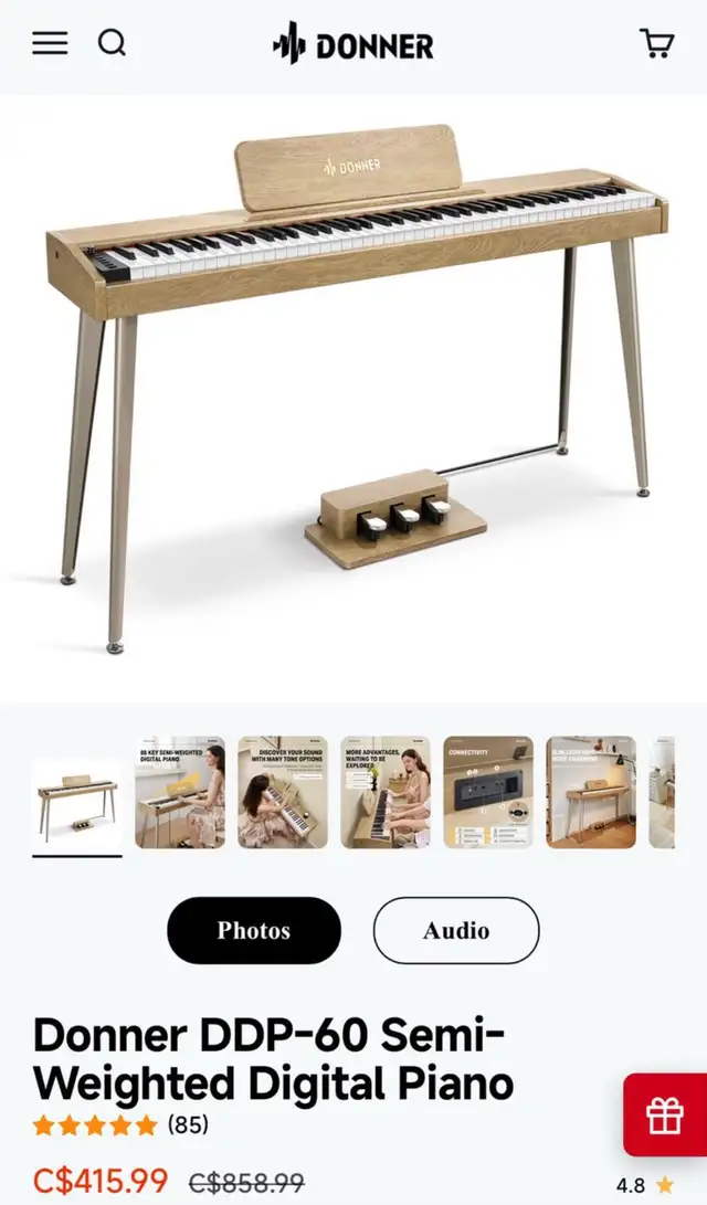 Piano DDP-60 in Pianos & Keyboards in Longueuil / South Shore - Image 3