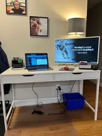 Desk and Gaming Chair