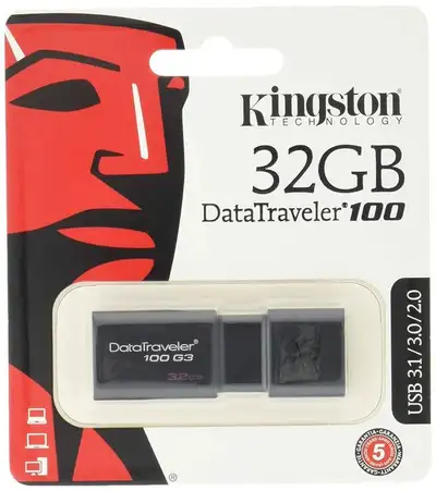Kingston 32GB - Data Traveler USB FLASH DRIVE 3.1, View more