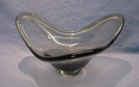 1956 Holmegaard Signed Danish Smoked Glass Bowl