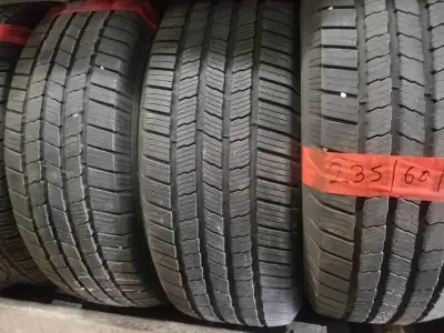 Used - Good Michelin DEFENDER LTX M/S - Highway terrain 235/60R18 107H XL $ 475 cash, pick-up price...