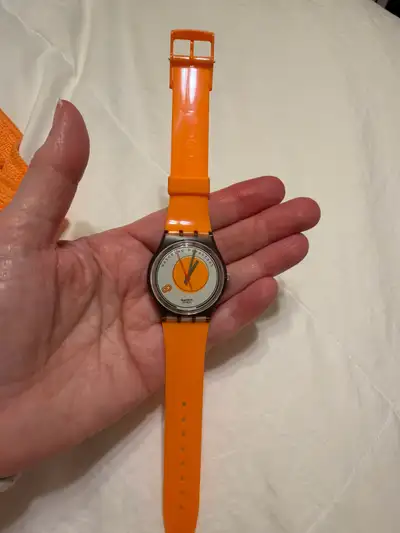 Vintage 1995 Swatch sunny side up watch, View more