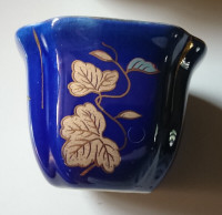 Vintage Rare Yau Shing Fine China Cobalt Blue Porcelain Cup Set