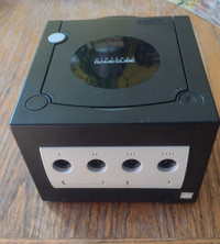 GameCube console with cables.
