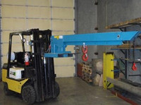 FORKLIFT BOOM CRANE. FORK LIFT JIB BOOMS. IN STOCK & LOW PRICING