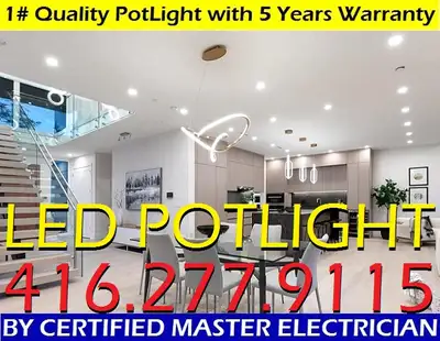 Pot Light Installation $38, View more