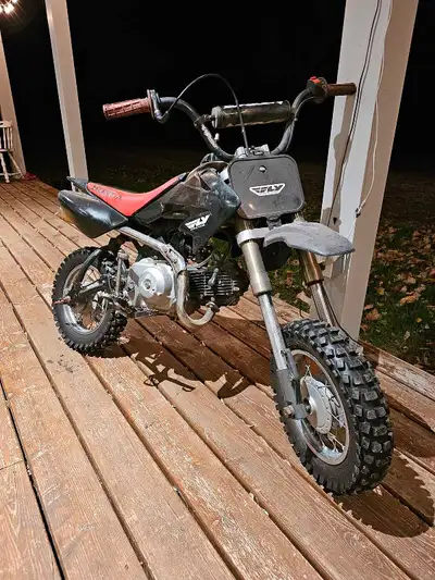 For sale! Fun mini bike just dont use it enough, newer tires, big bars, perfect for scooting around...