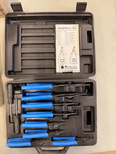 Snap-Ring Pliers Set, Internal And External, 8 Piece, View more