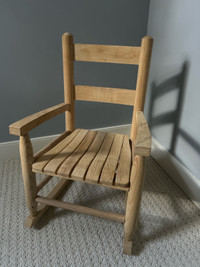 Wood rocking chair for children $30