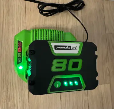 Greenworks Pro 80V Battery and Charger, View more