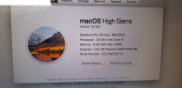 Macbook Pro 13-inch Mid 2012