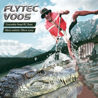 Flytec V005 Crocodile Head RC Boat 2.4G Electric Simulation Vehi