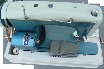 vintage classic sewing machine, in carry case, $200 - American Home White Sewing Machine Products 75...