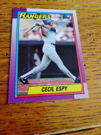 1990 Topps Cecil Espy Error Card MLB