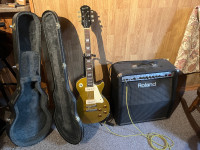 Epiphone  limited edition 56 gold top with hard case and amp