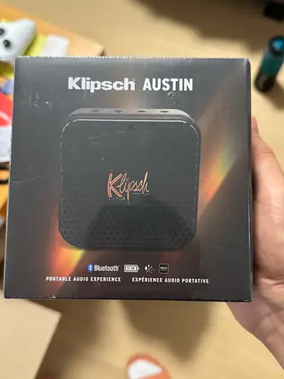 I'm selling a new okwireless speaker, featuring Bluetooth 5.3 connectivity and a sleek design. Here...