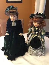 Hand-crafted ceramic dolls