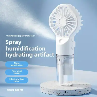 4 Speed With Misting & Humidifier 800mAh Battery Type-C Fast Charge Color Black, White, Pink Link Ma...
