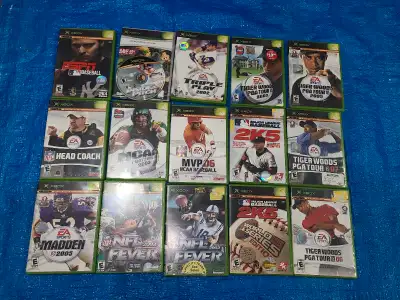 Tiger Woods, Madden, NFL, MLB, Games for Xbox Orginal, View more