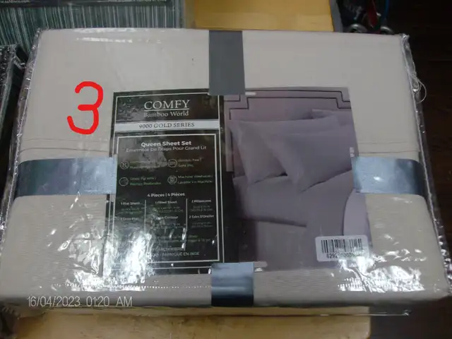 queen size sheets assorted colors, 4 sets 100%new. diff prices. in Bedding in City of Toronto - Image 5
