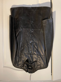Leather Women's coat Size 4