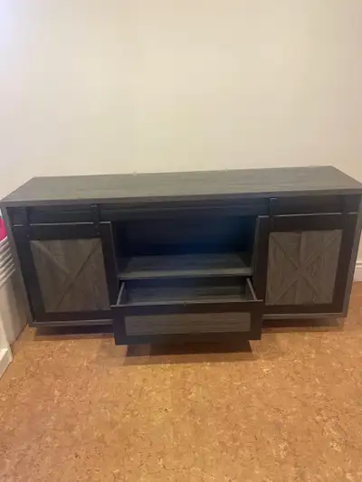 TV stand with drawer like new, View more