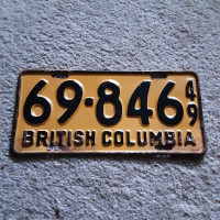 1949 license plate 
