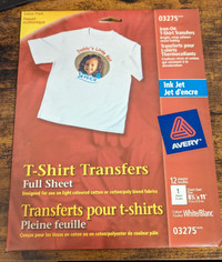 T-Shirt Transfers Full Sheet (7 Sheets Remaining)