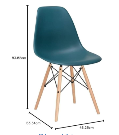 Take Me Home Furniture Eames Style Side Chair, View more
