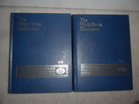 2 Volume World Book Dictionary. $5. Good condition. Smoke Free H