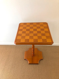 Beautiful Vintage Chess Board Side Table