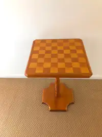 Beautiful Vintage Chess Board Side Table