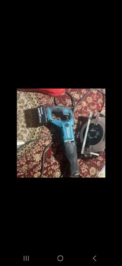 Makita reciprocating saw battery and saw, View more