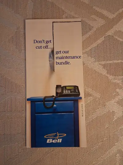 Vintage 2001 Bell Canada Phone Maintenance bundle Brochure, View more