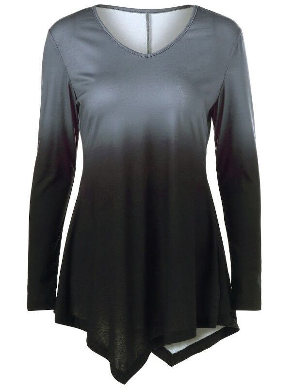 Grey & Black Ombre Long Sleeve Top in Women's - Tops & Outerwear in Kingston - Image 4